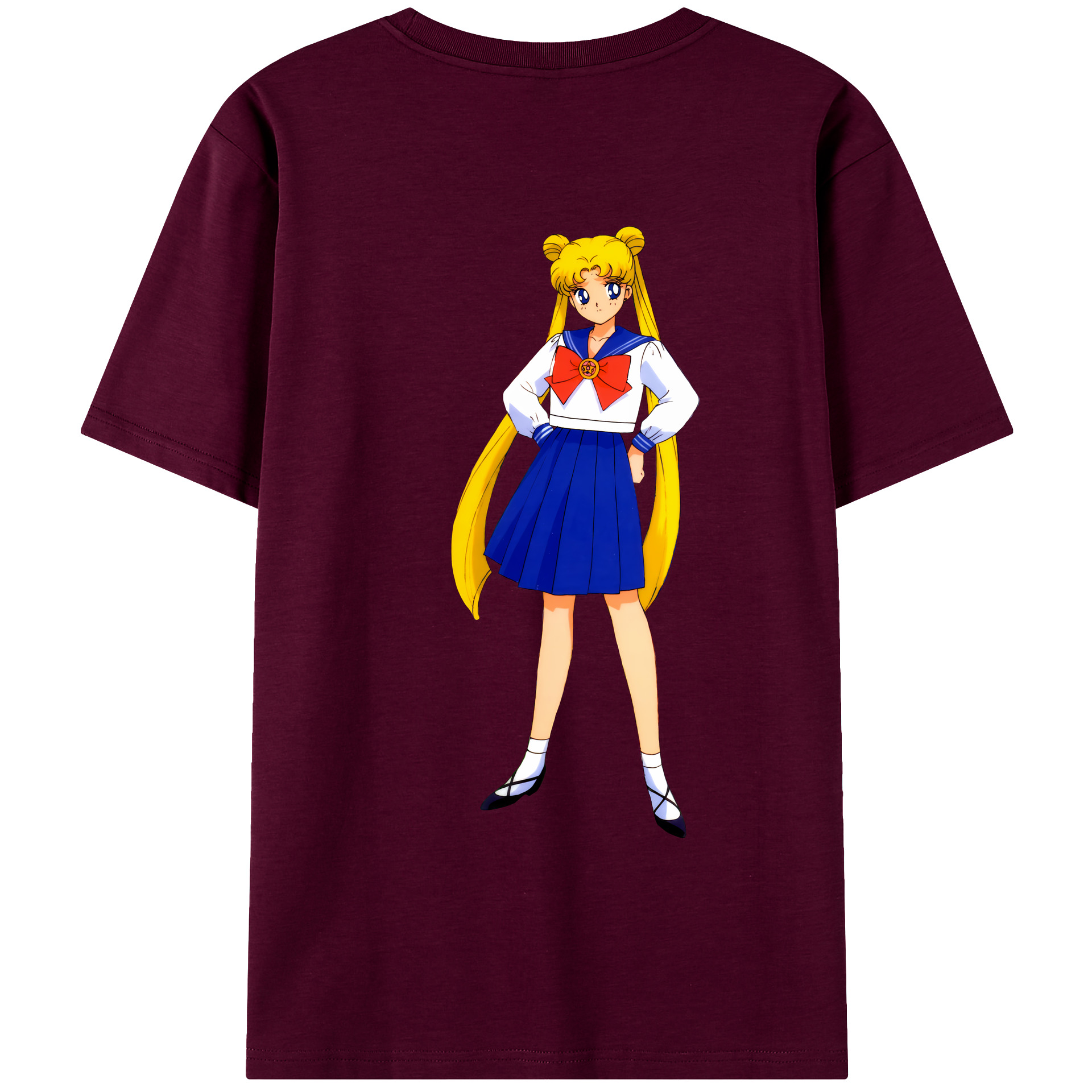 （画像用） 美少女戦士セーラームーン 愛野 美奈子 あいの みなこ Sailor Moon Aino Minako レディース半袖Tシャツ(バックプリント)